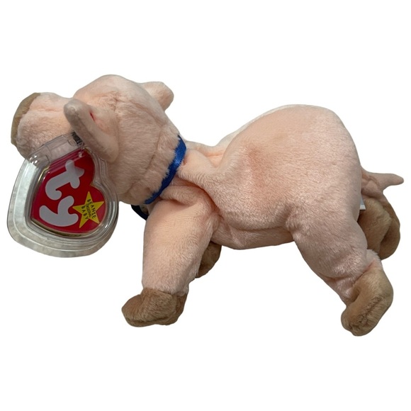 VTG TY Beanie Baby 1999 Knuckles Pig Original Tag Blue Ribbon - Picture 3 of 7